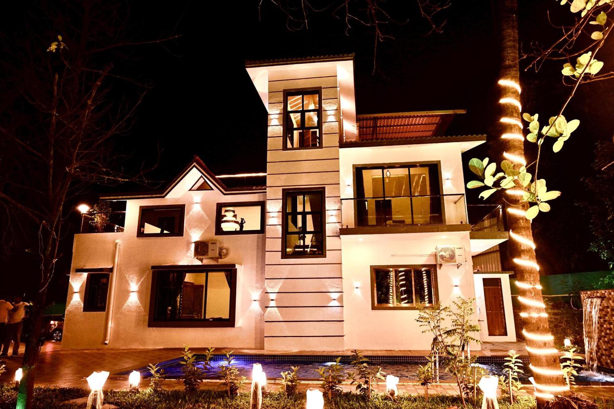 Seas The Day Luxurious 5Bhk Villa 2Min From Awas Beach With Huge Private Pool Alībāg Exteriér fotografie
