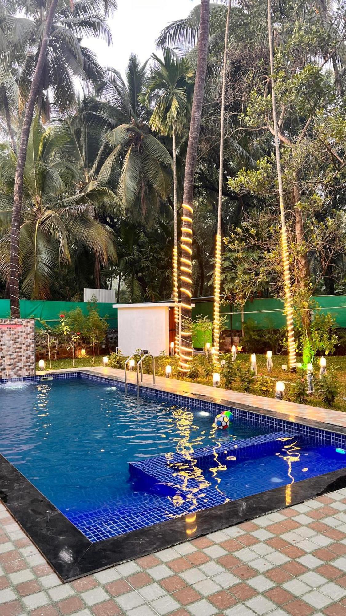 Seas The Day Luxurious 5Bhk Villa 2Min From Awas Beach With Huge Private Pool Alībāg Exteriér fotografie