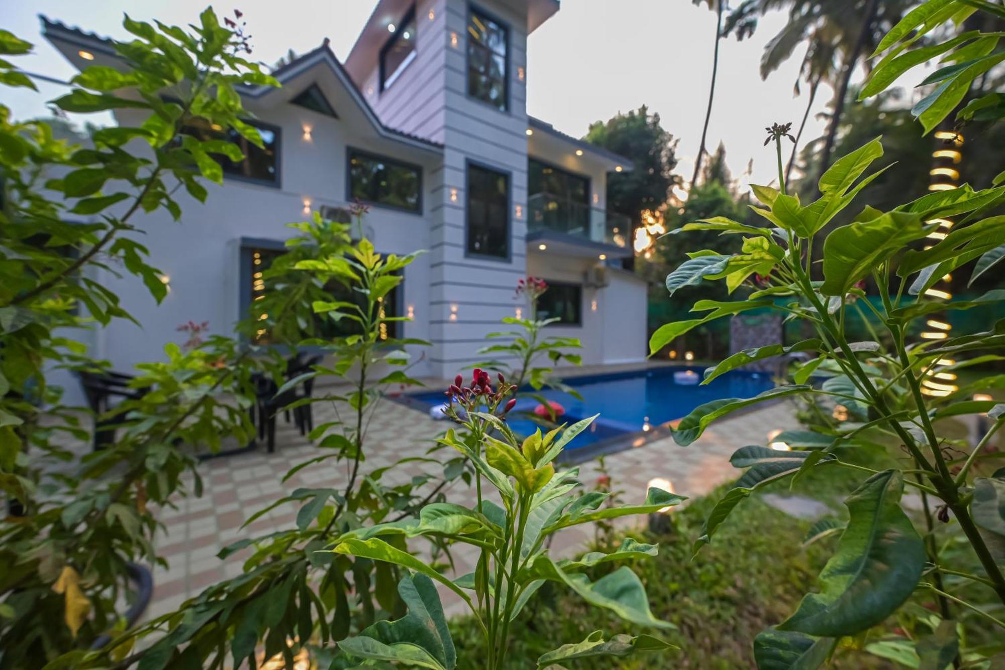 Seas The Day Luxurious 5Bhk Villa 2Min From Awas Beach With Huge Private Pool Alībāg Exteriér fotografie