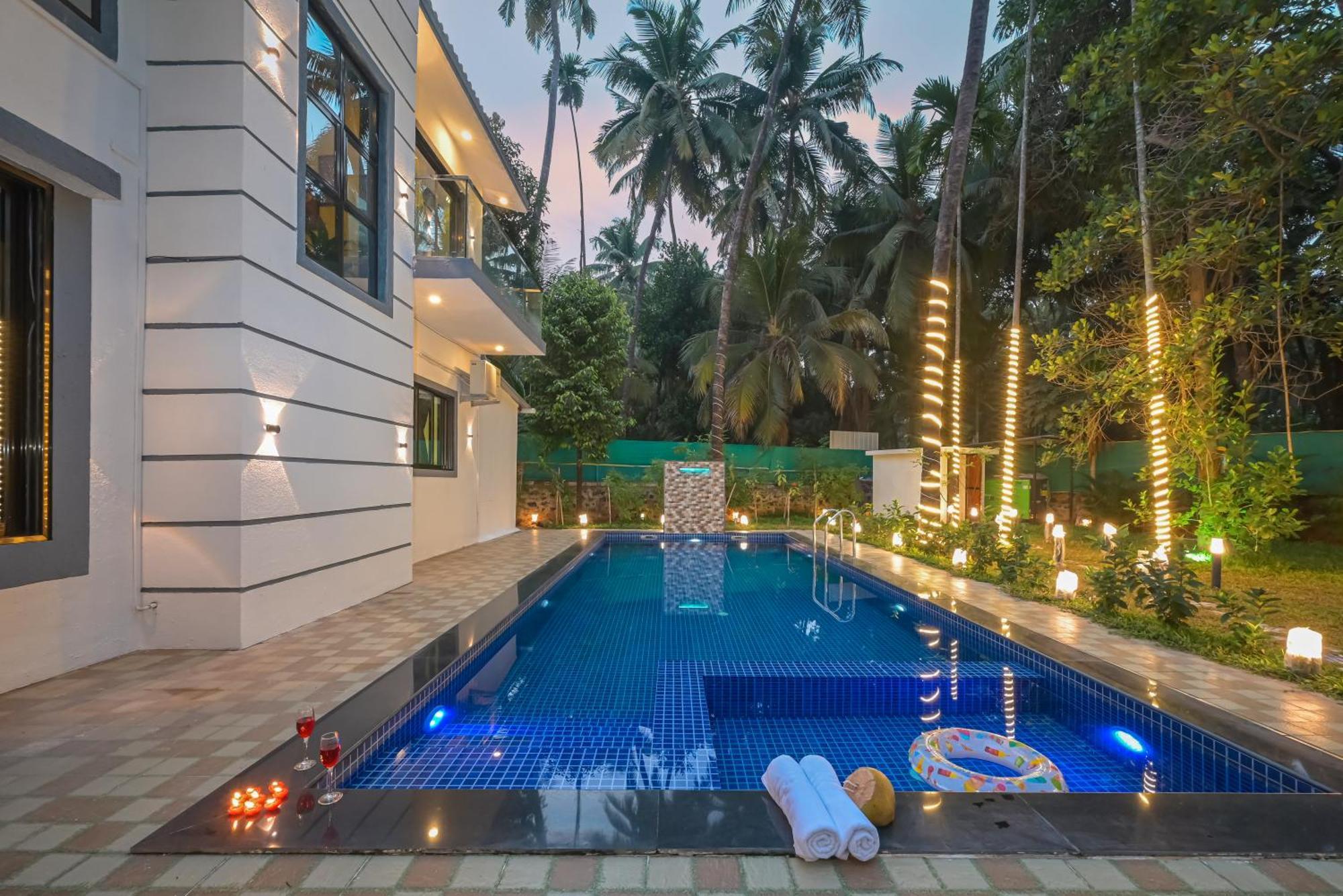 Seas The Day Luxurious 5Bhk Villa 2Min From Awas Beach With Huge Private Pool Alībāg Exteriér fotografie